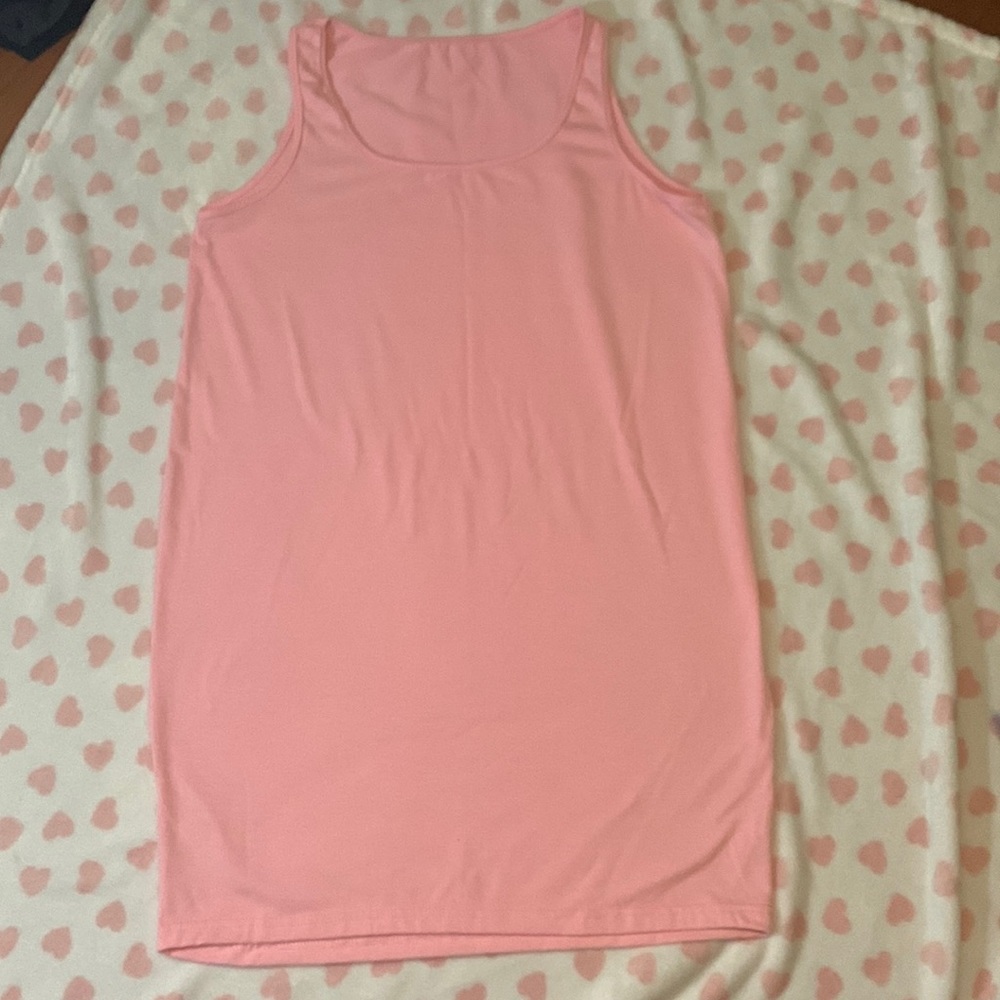 Baby pink maternity dress